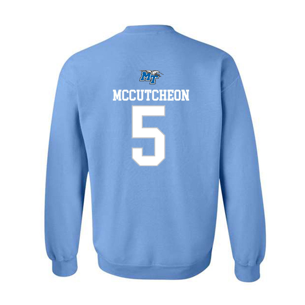 MTSU - NCAA Football : Dyson McCutcheon - Replica Shersey Crewneck Sweatshirt-1