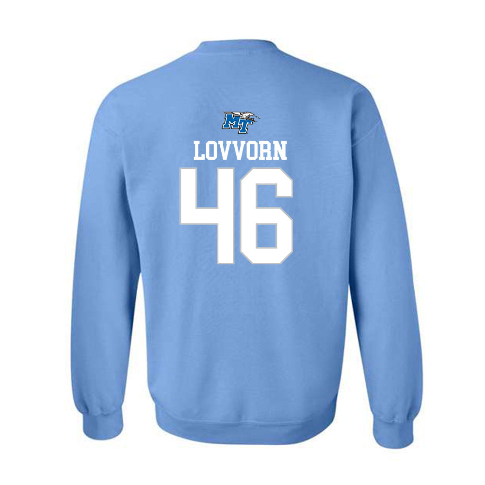 MTSU - NCAA Football : Sawyer Lovvorn - Replica Shersey Crewneck Sweatshirt-1