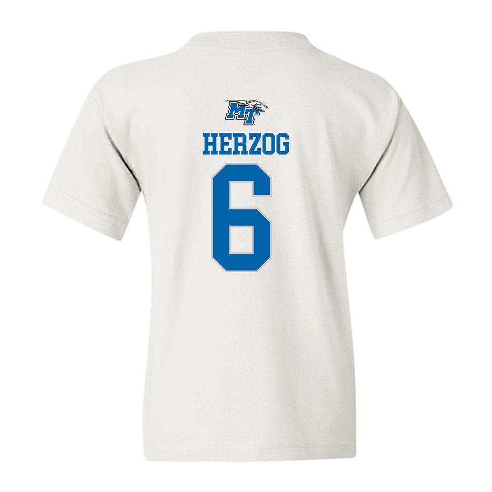 MTSU - NCAA Women's Soccer : Nev Herzog - Replica Shersey Youth T-Shirt-1