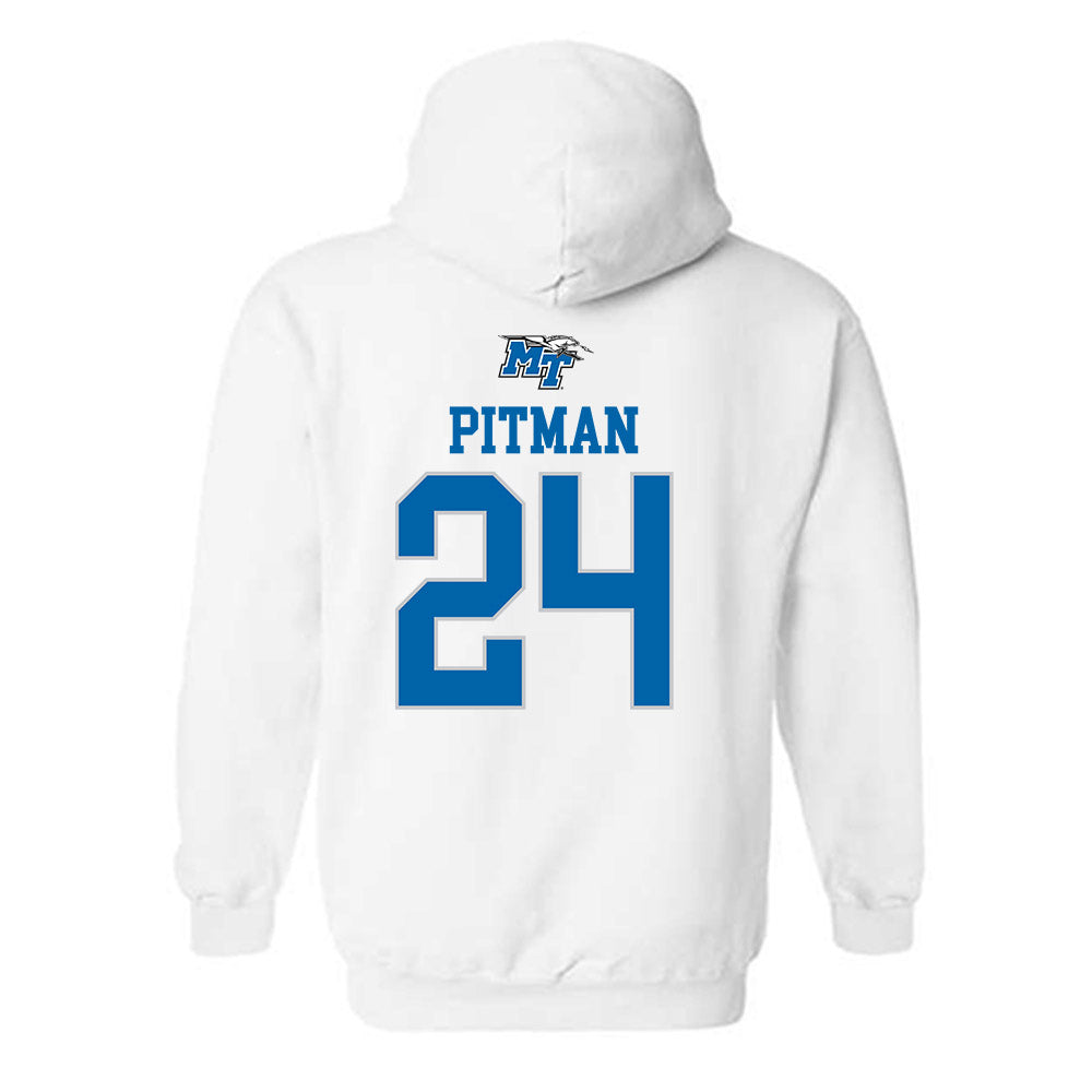 MTSU - NCAA Women's Soccer : Payton Pitman - Replica Shersey Hooded Sweatshirt-1