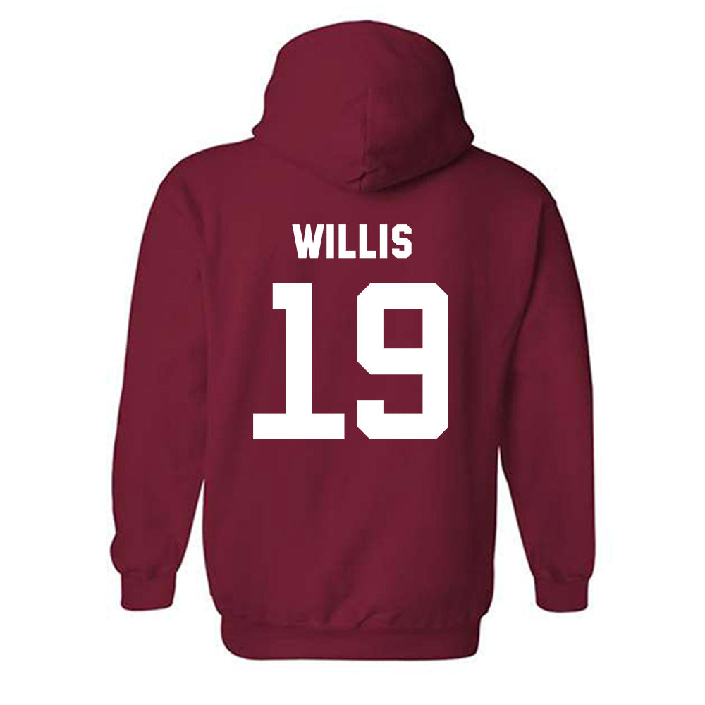Arkansas - NCAA Baseball : Carson Willis - Classic Shersey Hooded Sweatshirt-1
