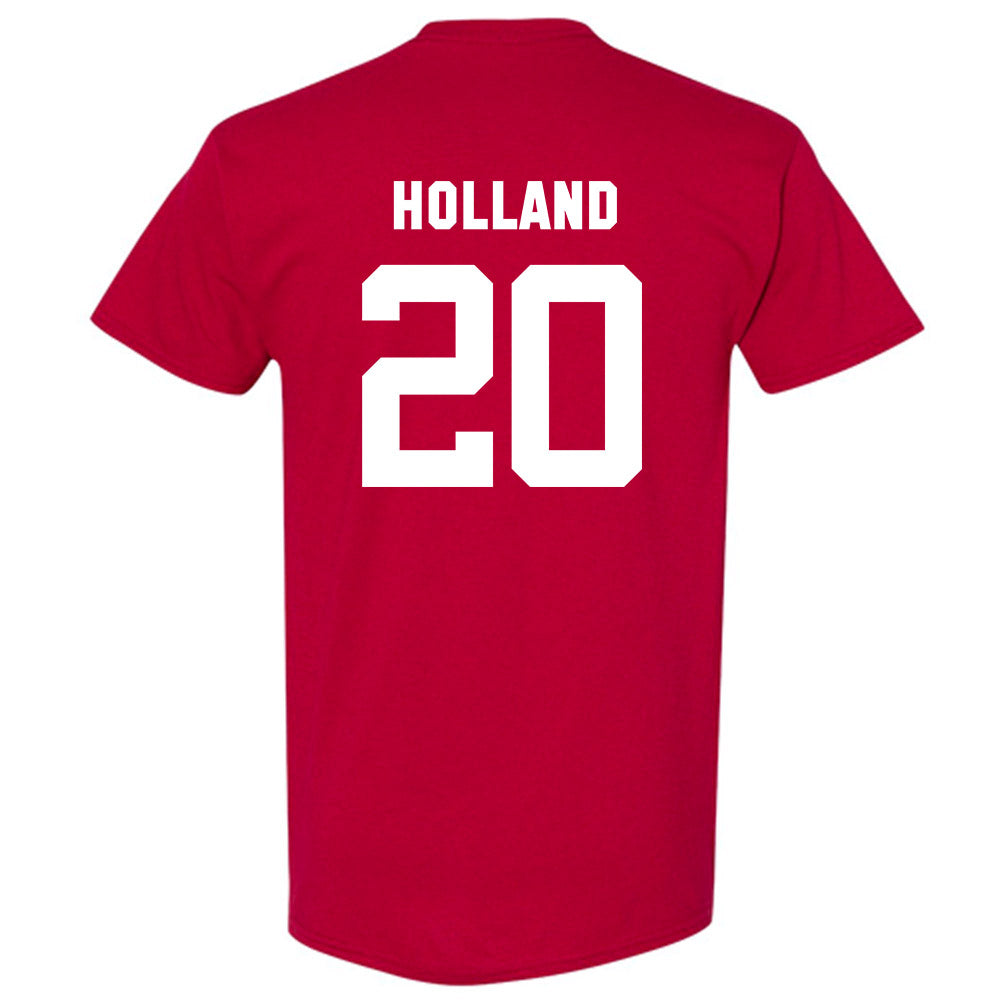Arkansas - NCAA Baseball : Max Holland - Classic Shersey T-Shirt-1