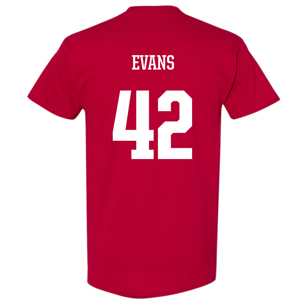 Arkansas - NCAA Football : Jeremy Evans - T-Shirt-1