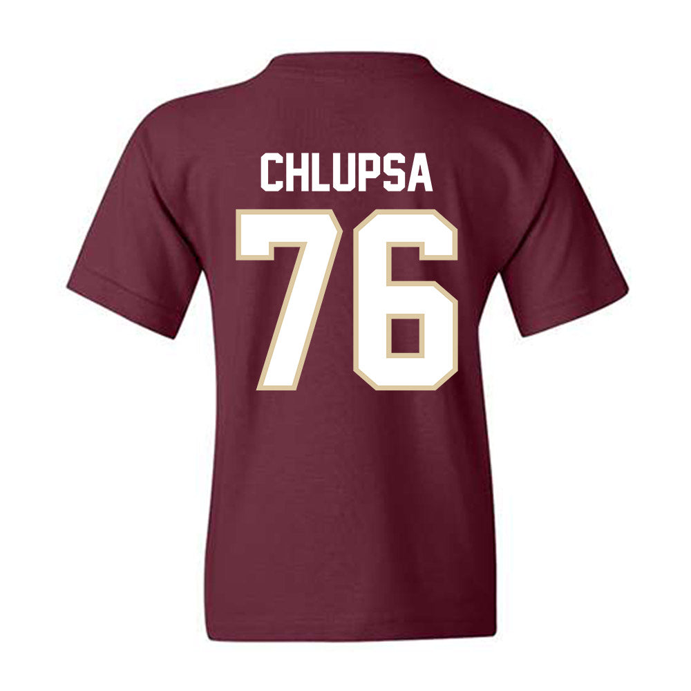 Boston College - NCAA Football : Tanner Chlupsa - Classic Shersey Youth T-Shirt-1