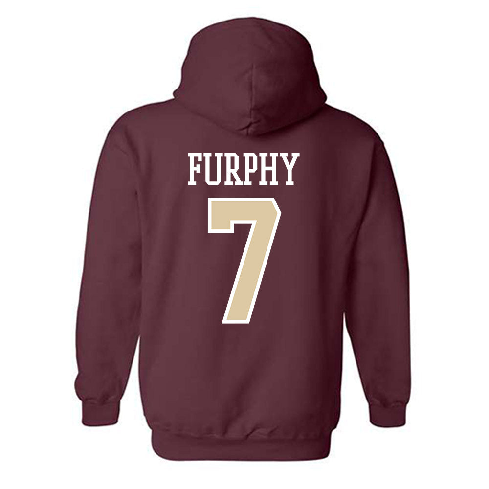 Boston College - NCAA Men's Basketball : Jacob Furphy - Classic Shersey Hooded Sweatshirt-1