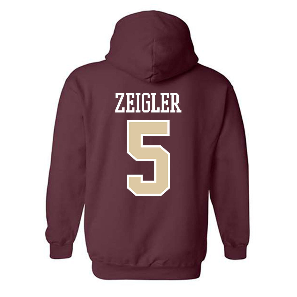Boston College - NCAA Men's Basketball : Armoni Zeigler - Classic Shersey Hooded Sweatshirt-1