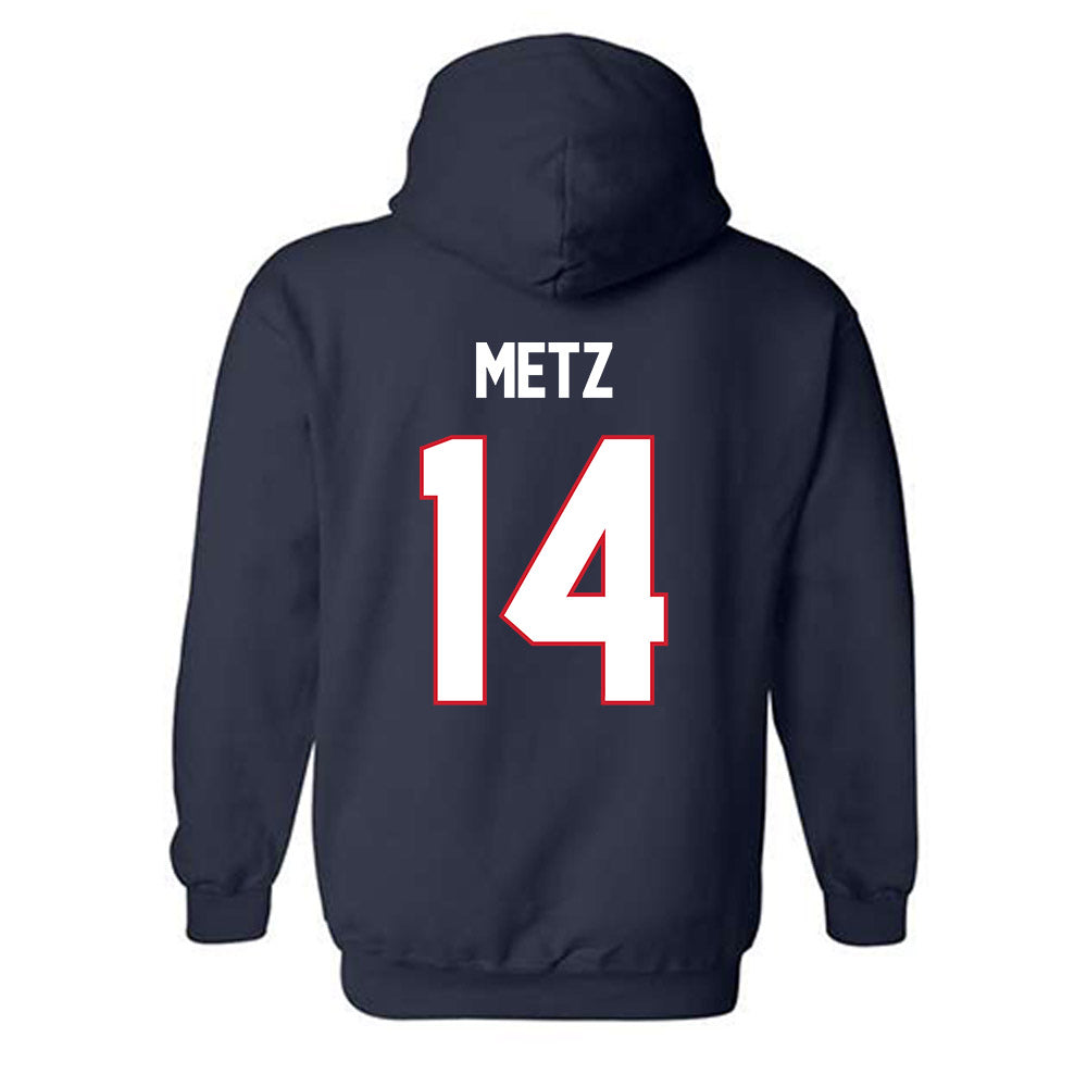 Gonzaga - NCAA Men's Basketball : Alonzo Metz - Classic Shersey Hooded Sweatshirt-1