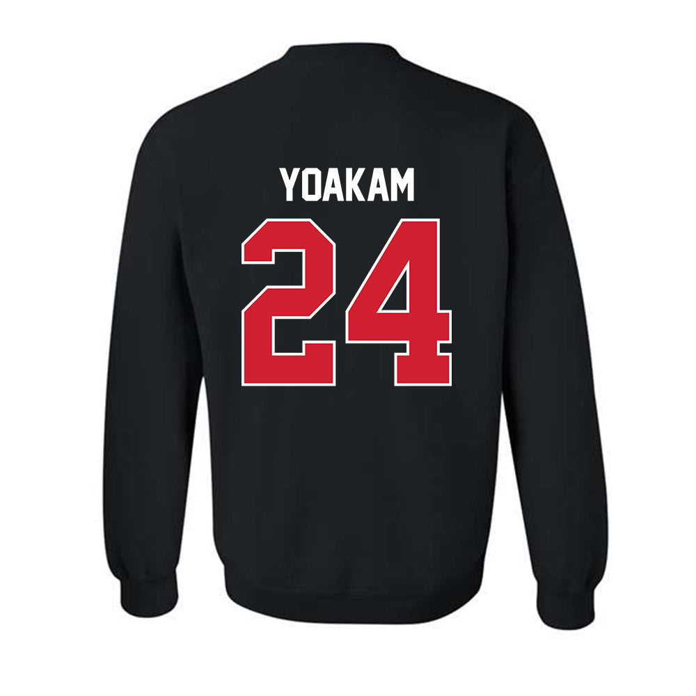 Houston - NCAA Football : Zac Yoakam - Classic Shersey Crewneck Sweatshirt-1
