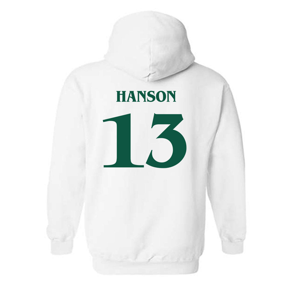 William & Mary - NCAA Women's Soccer : Ava Hanson - Replica Shersey Hooded Sweatshirt-1