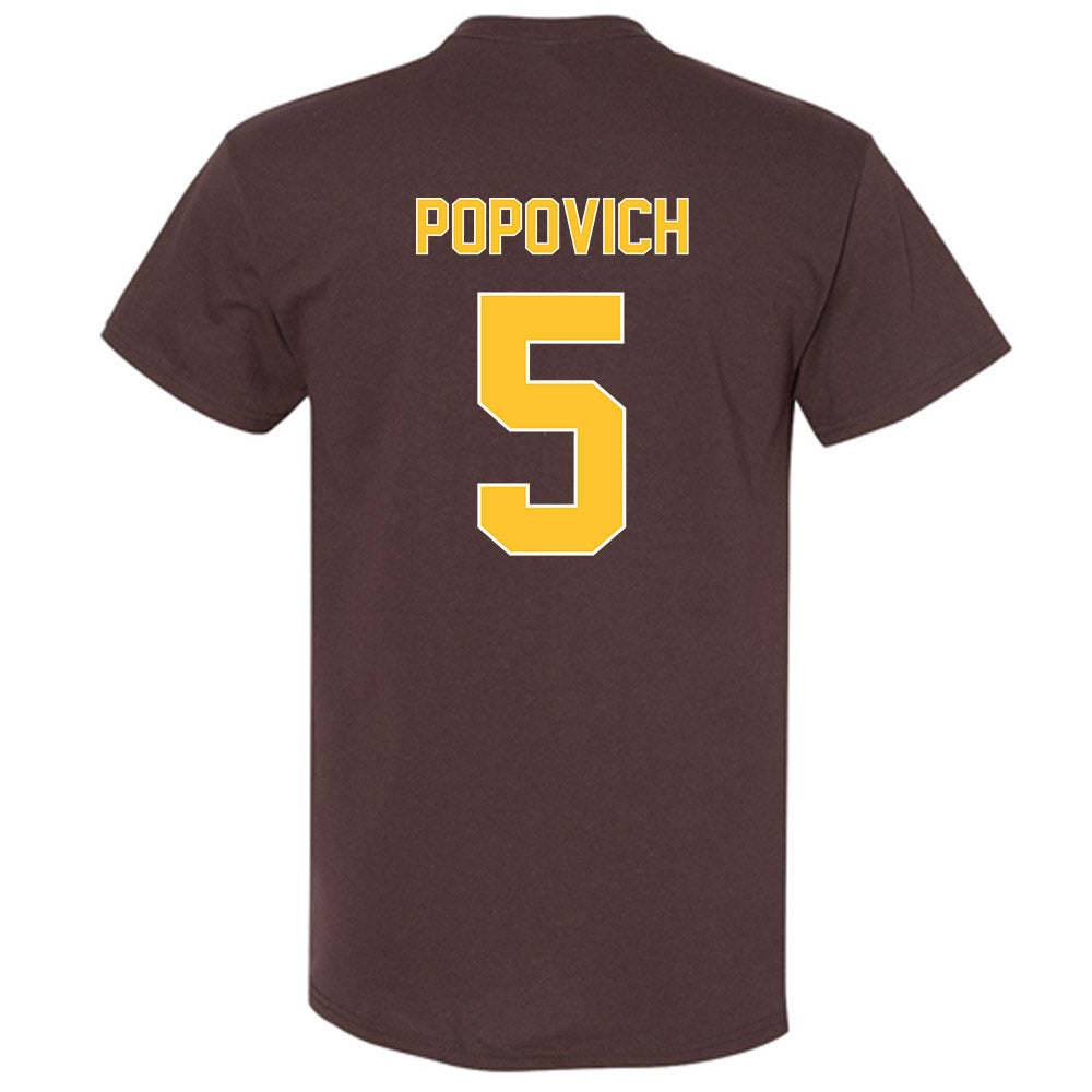 Wyoming - NCAA Football : Justin Popovich - Classic Shersey T-Shirt-1