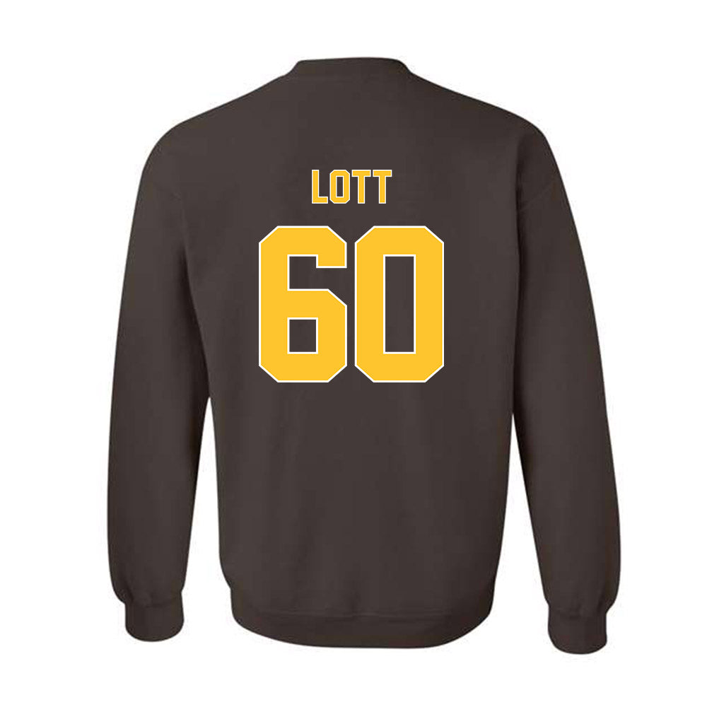 Wyoming - NCAA Football : Grant Lott - Classic Shersey Crewneck Sweatshirt-1