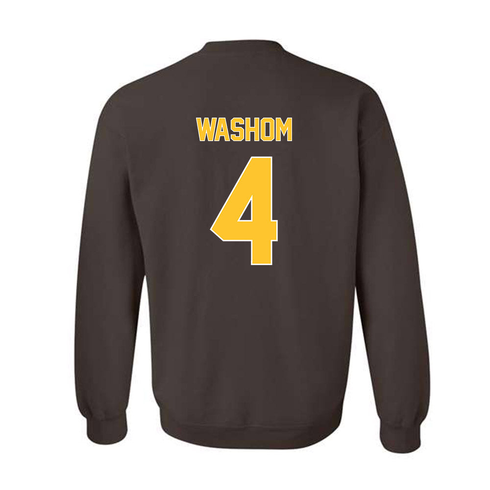 Wyoming - NCAA Football : Ke'Lyn Washom - Classic Shersey Crewneck Sweatshirt-1
