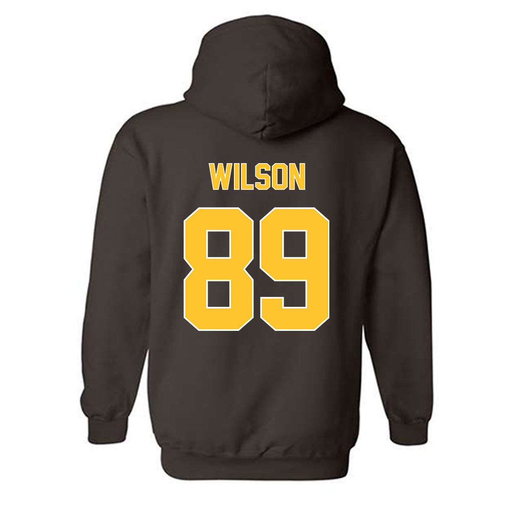 Wyoming - NCAA Football : Jacob Wilson - Classic Shersey Hooded Sweatshirt-1