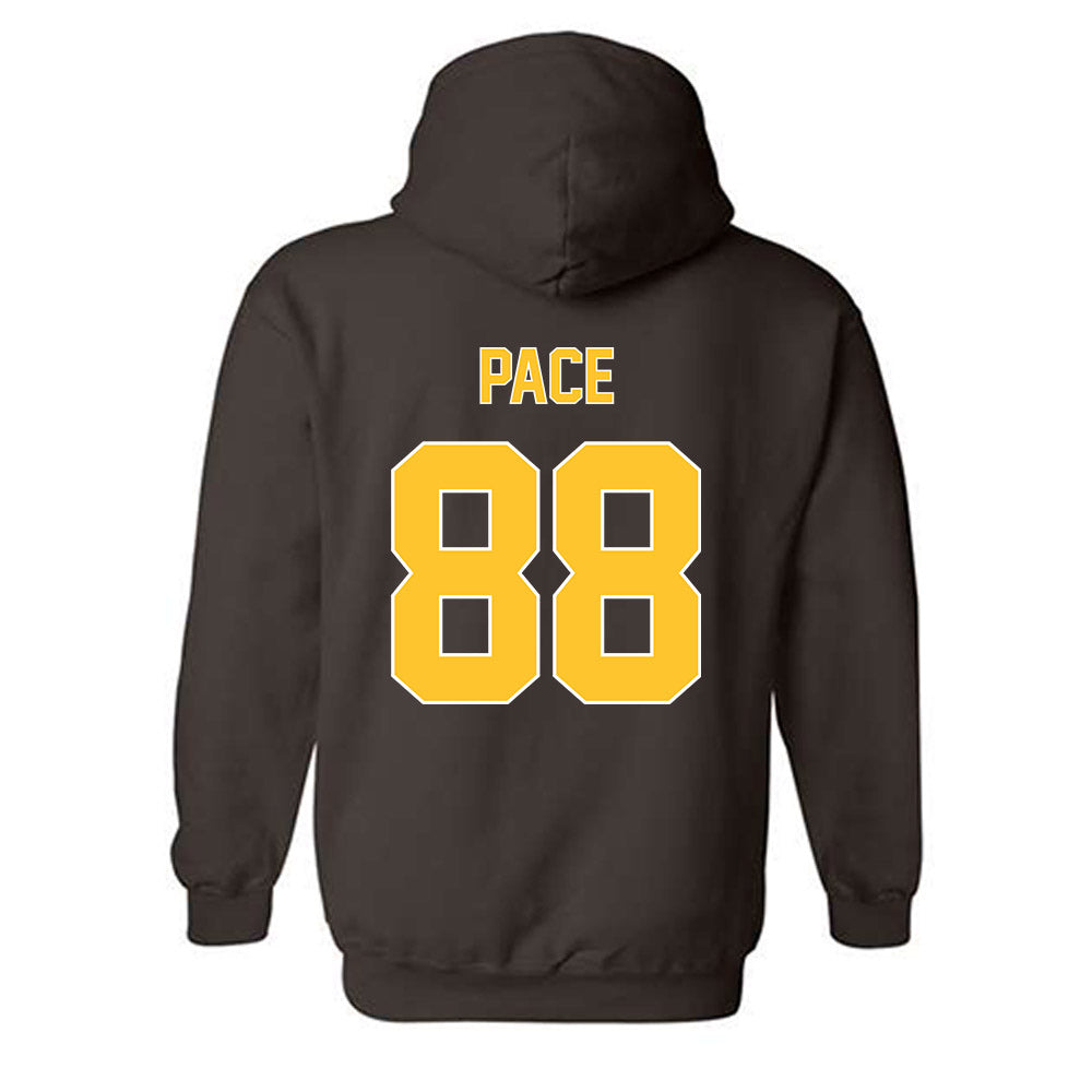 Wyoming - NCAA Football : Landon Pace - Classic Shersey Hooded Sweatshirt-1