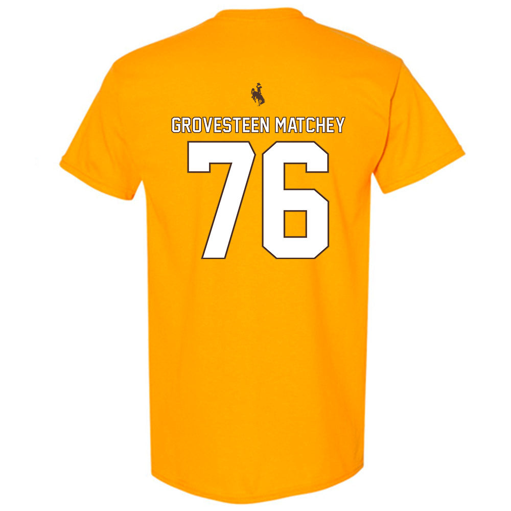 Wyoming - NCAA Football : Quinn Grovesteen Matchey - T-Shirt