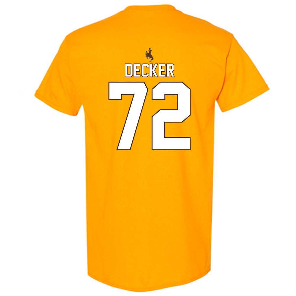 Wyoming - NCAA Football : Pierce Decker - T-Shirt-1