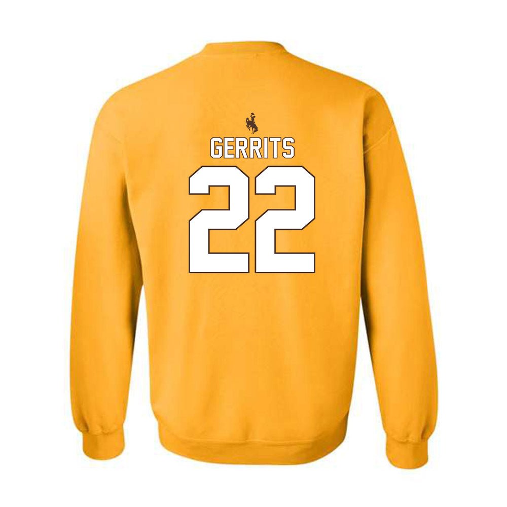 Wyoming - NCAA Men's Basketball : Parker Gerrits - Classic Shersey Crewneck Sweatshirt-1