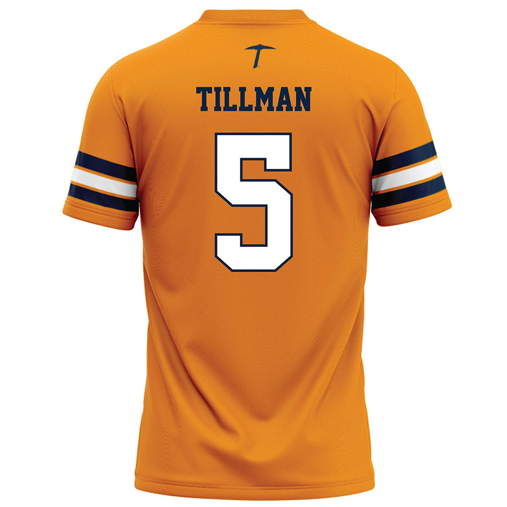 UTEP - NCAA Football : TJ Tillman - Orange Football Jersey-1