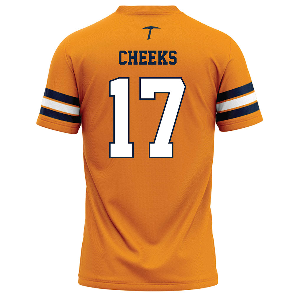 UTEP - NCAA Football : Cash Cheeks - Orange Football Jersey-1
