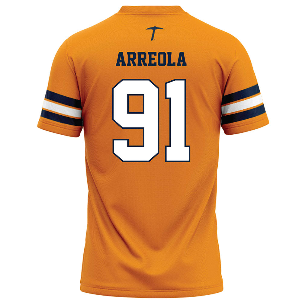 UTEP - NCAA Football : Carlos Arreola - Orange Football Jersey-1
