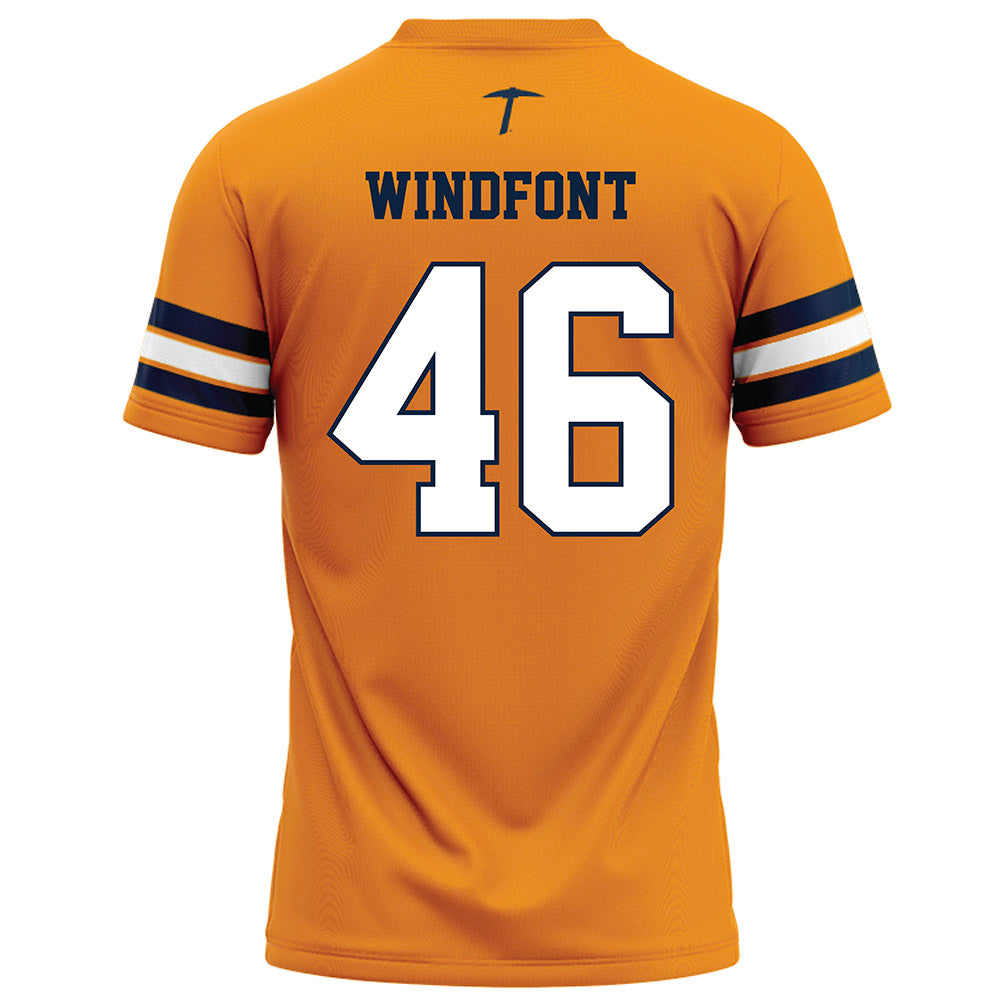 UTEP - NCAA Football : Copelin Windfont - Orange Football Jersey-1