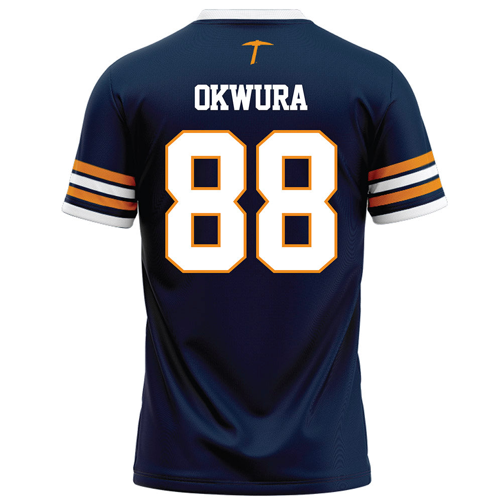 UTEP - NCAA Football : Benedict Okwura - Navy Football Jersey-1