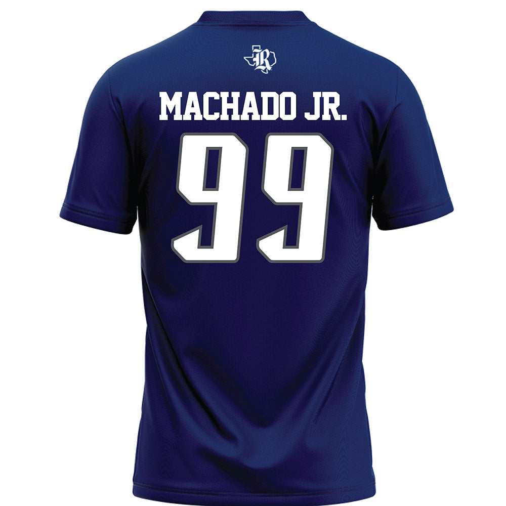 Rice - NCAA Football : Jesus Machado Jr. - Navy Blue Football Jersey-1