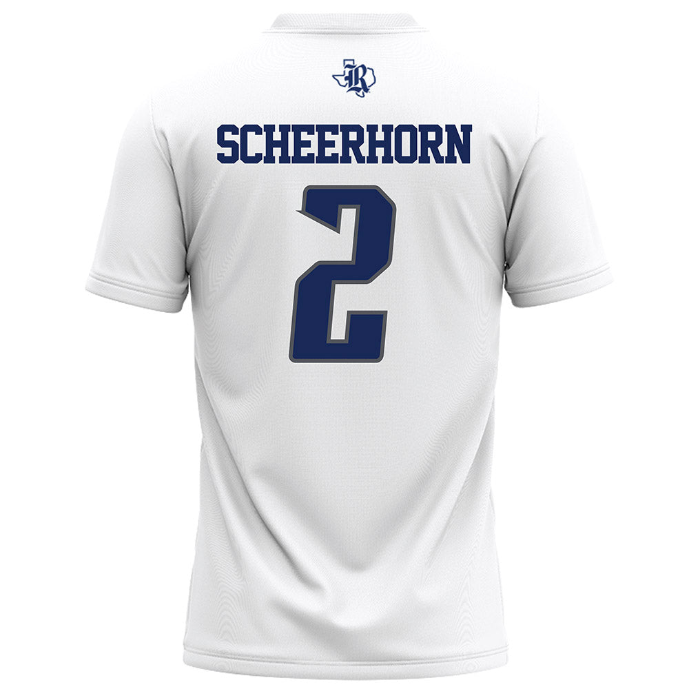 Rice - NCAA Football : Lucas Scheerhorn - White Football Jersey-1
