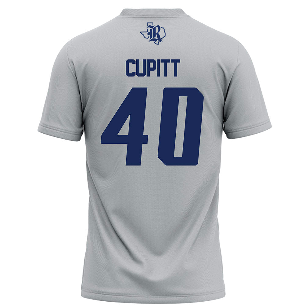 Rice - NCAA Football : Jayden Cupitt - Grey Football Jersey-1