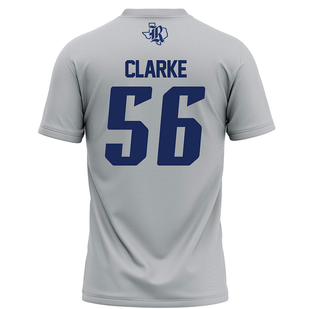Rice - NCAA Football : Seth Clarke - Grey Football Jersey-1