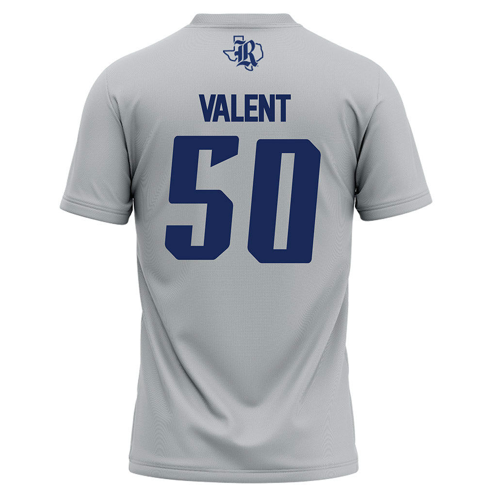 Rice - NCAA Football : Patrick Valent - Grey Football Jersey-1