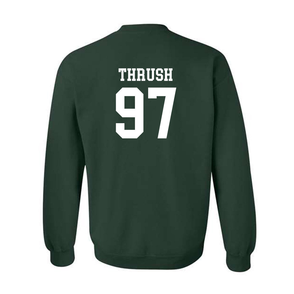 Michigan State - NCAA Football : Cal Thrush - Classic Shersey Crewneck Sweatshirt-1