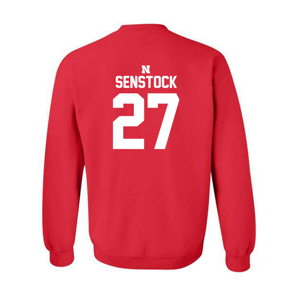 Nebraska - NCAA Baseball : Joey Senstock - Classic Shersey Crewneck Sweatshirt-1