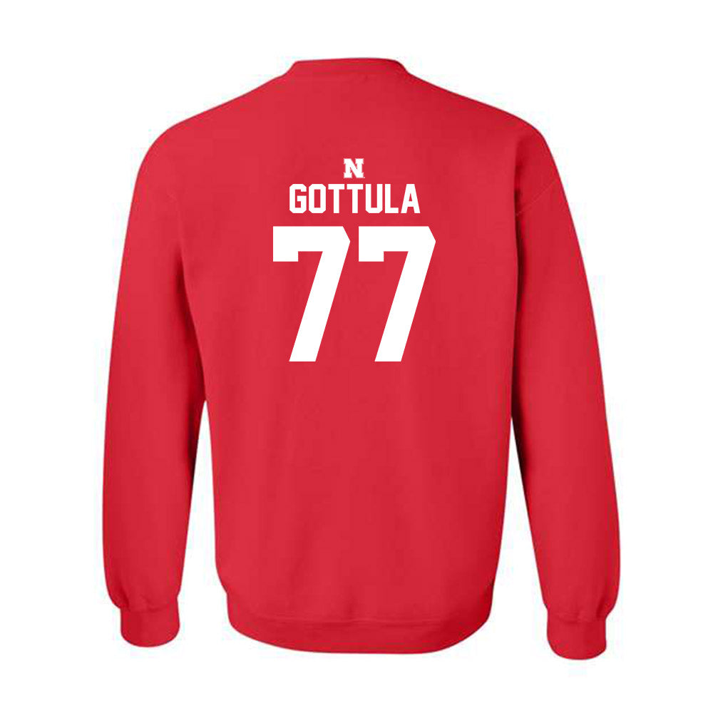 Nebraska - NCAA Football : Gunnar Gottula - Classic Shersey Crewneck Sweatshirt-1