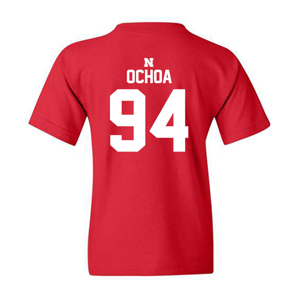 Nebraska - NCAA Football : Jordan Ochoa - Classic Shersey Youth T-Shirt-1