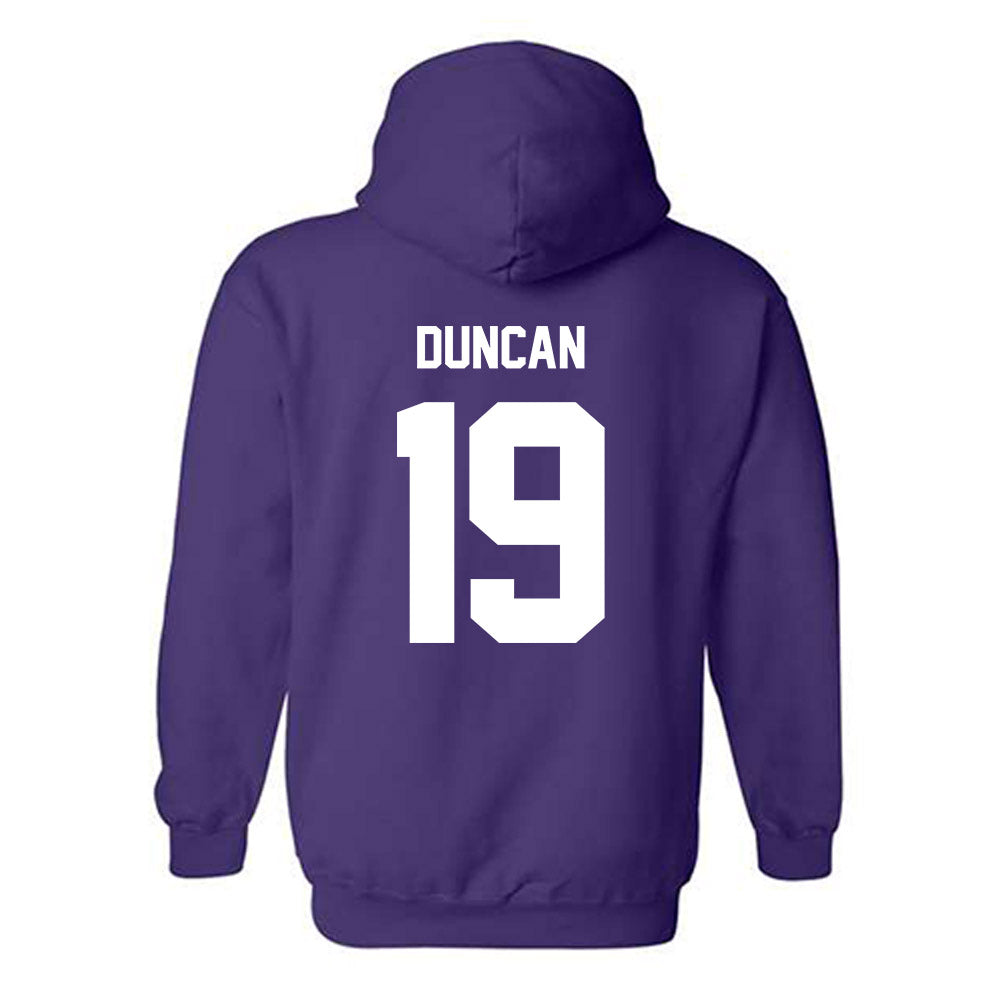Furman - NCAA Football : Jay Duncan - Replica Shersey Hooded Sweatshirt-1