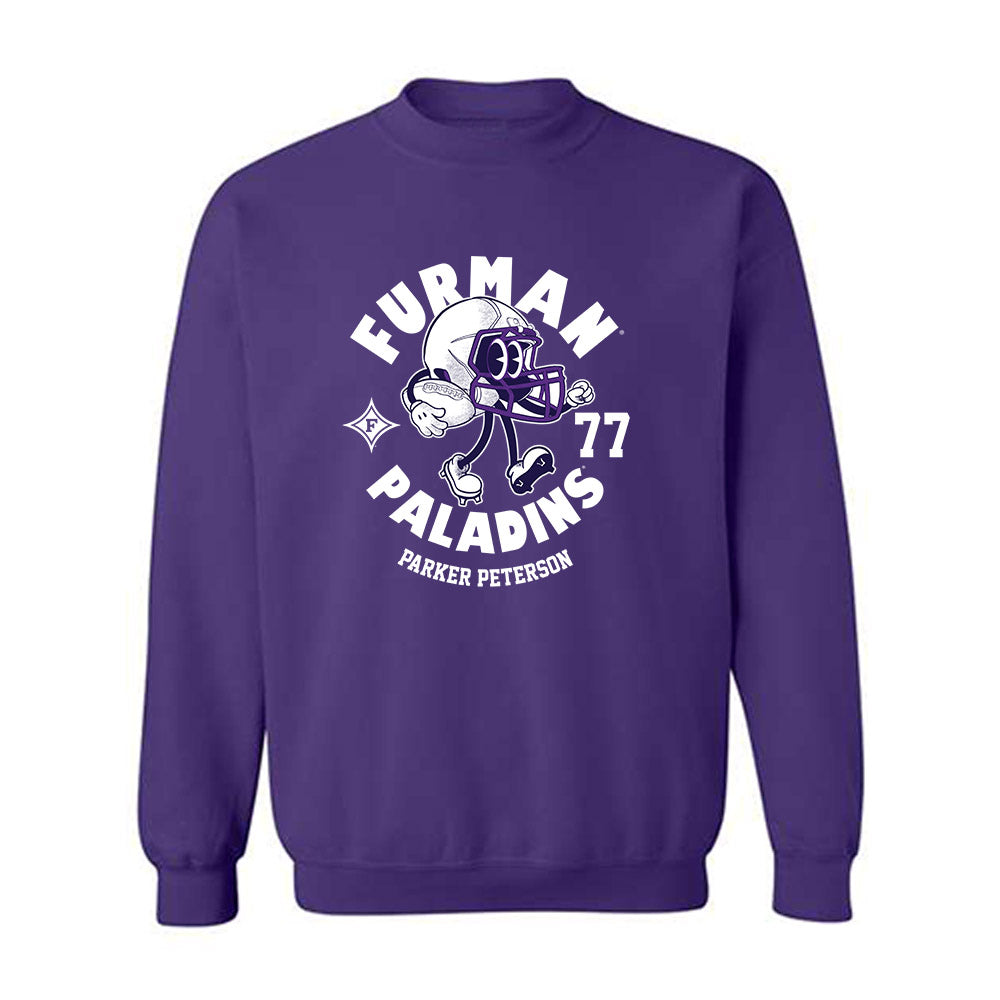Furman - NCAA Football : Parker Peterson - Fashion Shersey Crewneck Sweatshirt-0