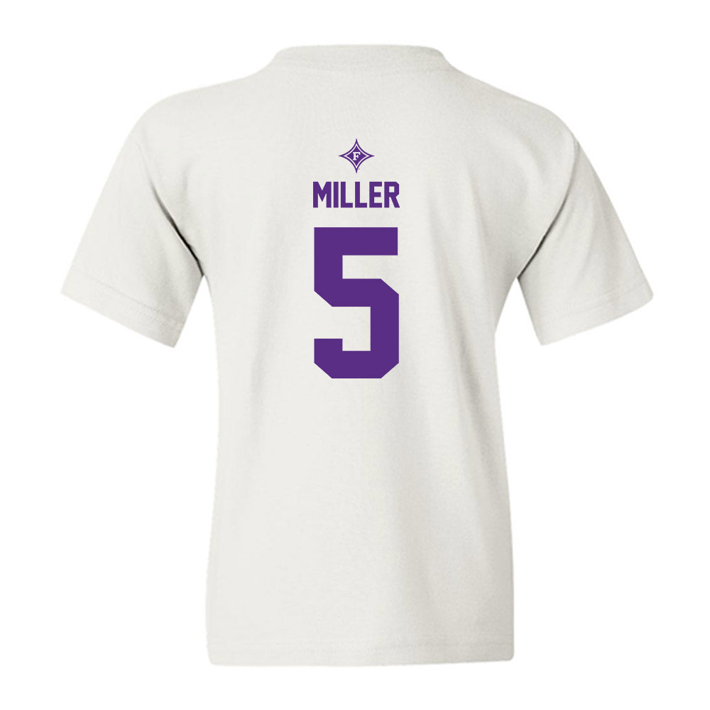 Furman - NCAA Football : Jordan Miller - Sports Shersey Youth T-Shirt-1