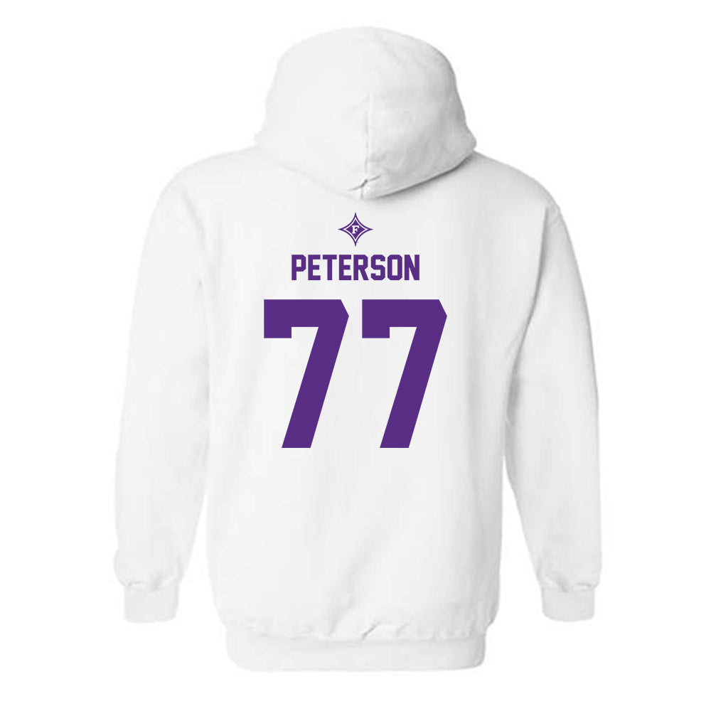 Furman - NCAA Football : Parker Peterson - Sports Shersey Hooded Sweatshirt-1