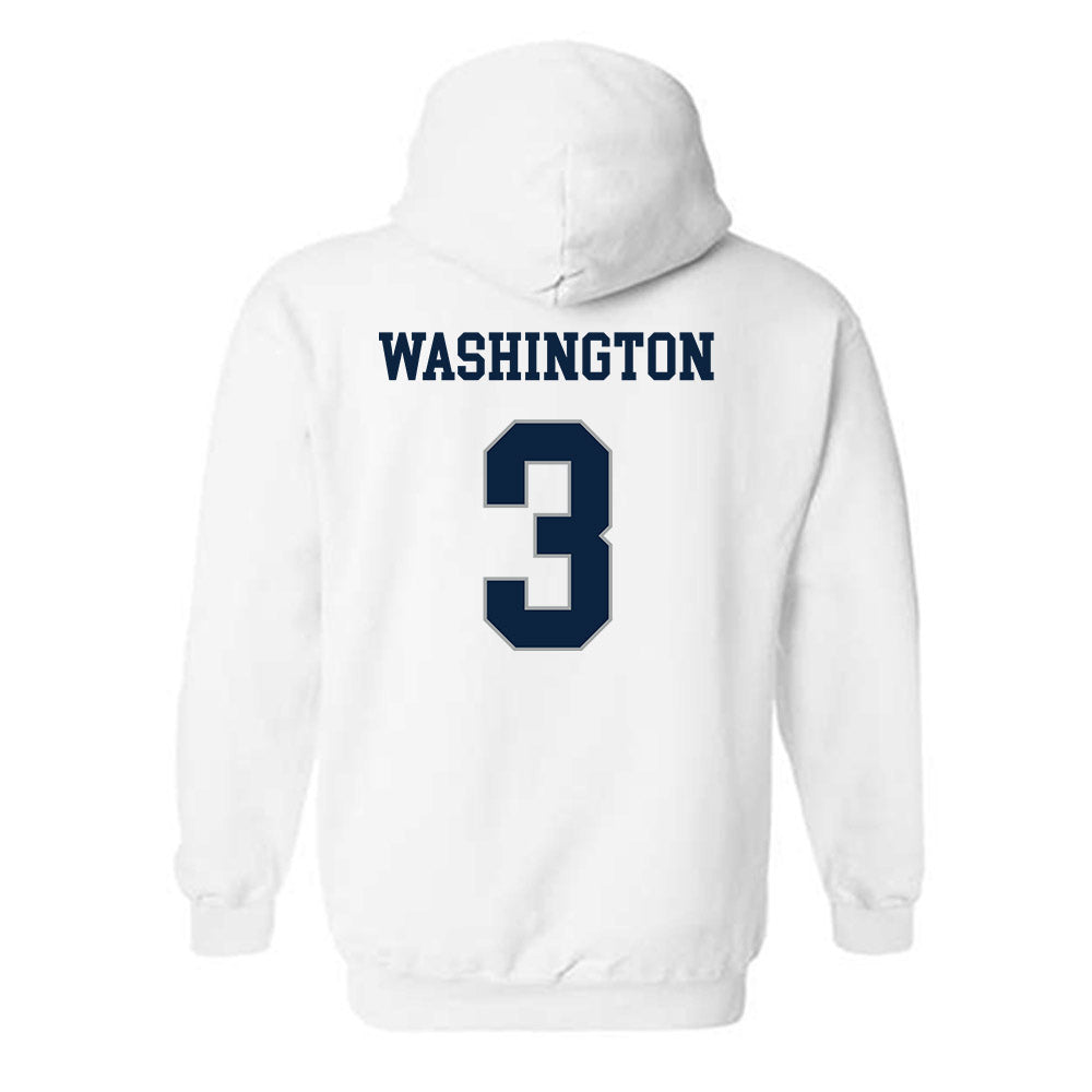 Xavier - NCAA Men's Basketball : Tru Washington - Classic Shersey Hooded Sweatshirt-1