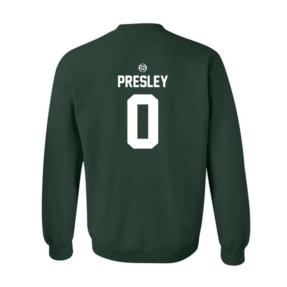 Colorado State - NCAA Football : Caleb Presley - Crewneck Sweatshirt-1