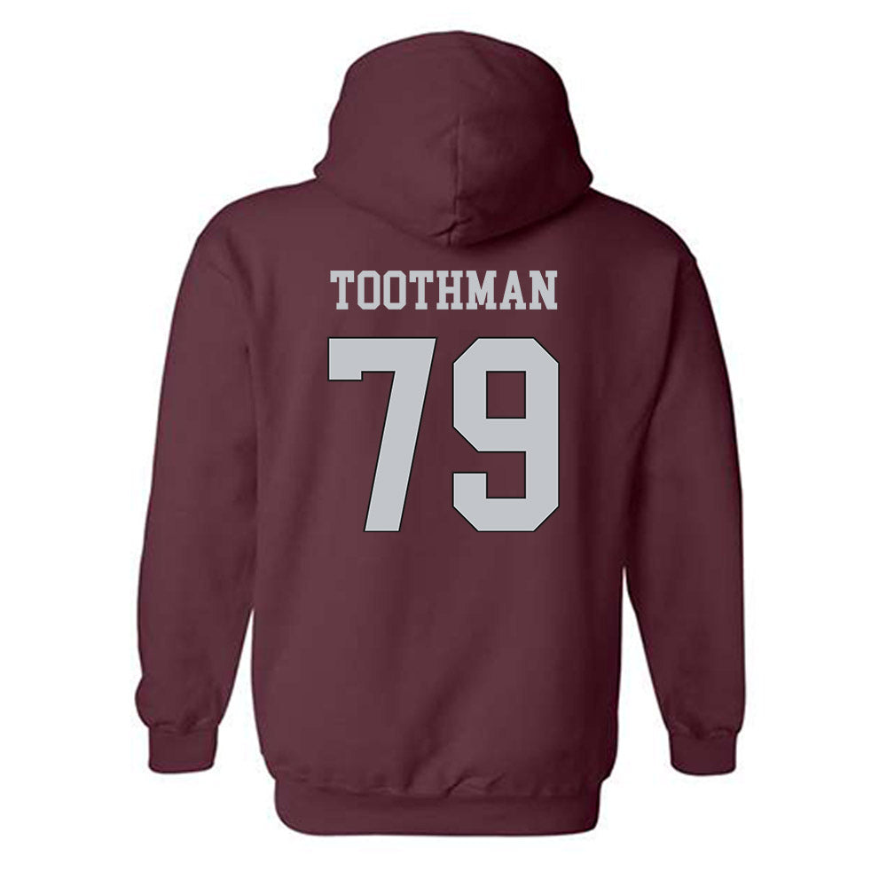 Mississippi State - NCAA Football : Dalton Toothman - Sports Shersey Hooded Sweatshirt-1