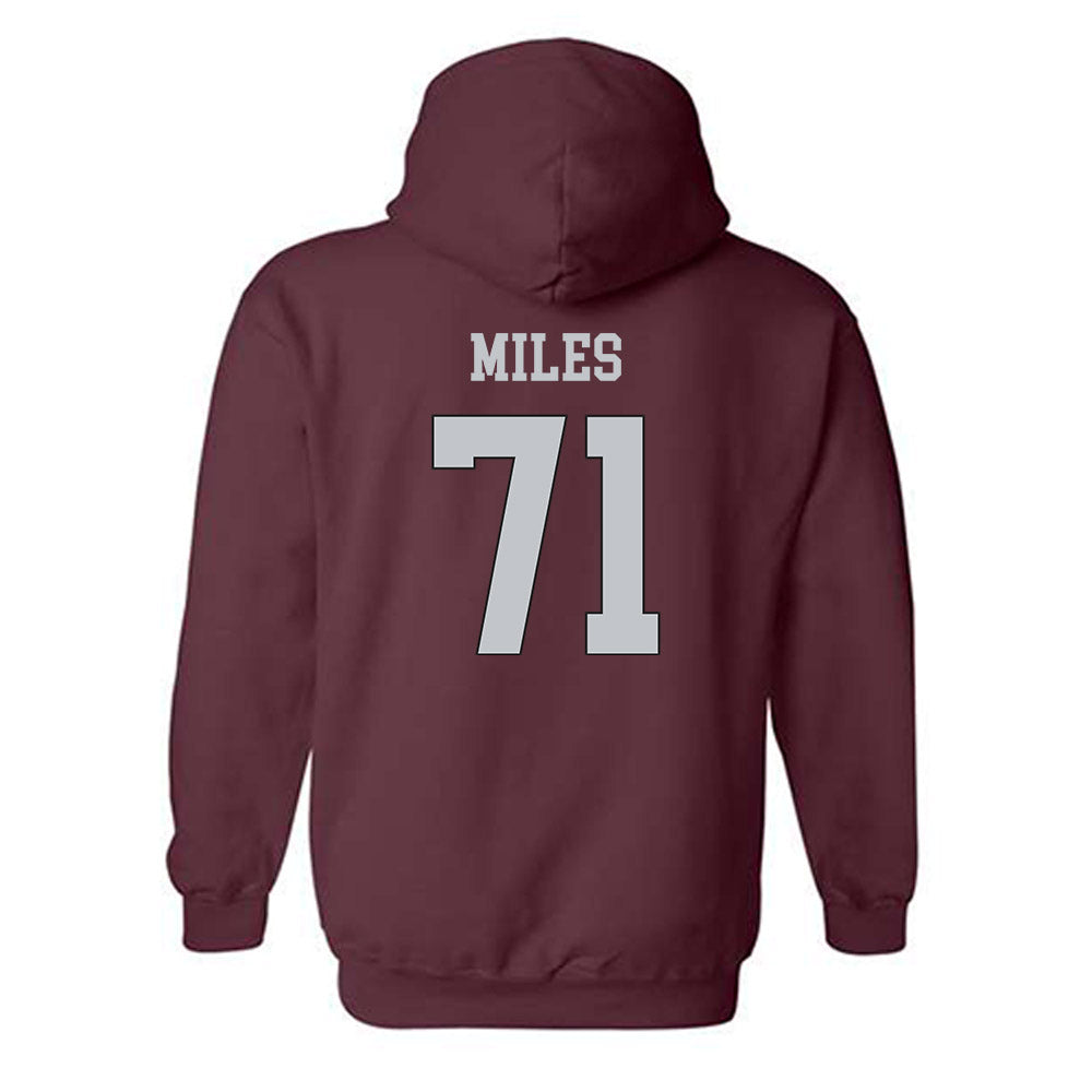 Mississippi State - NCAA Football : Saquon Miles - Sports Shersey Hooded Sweatshirt-1