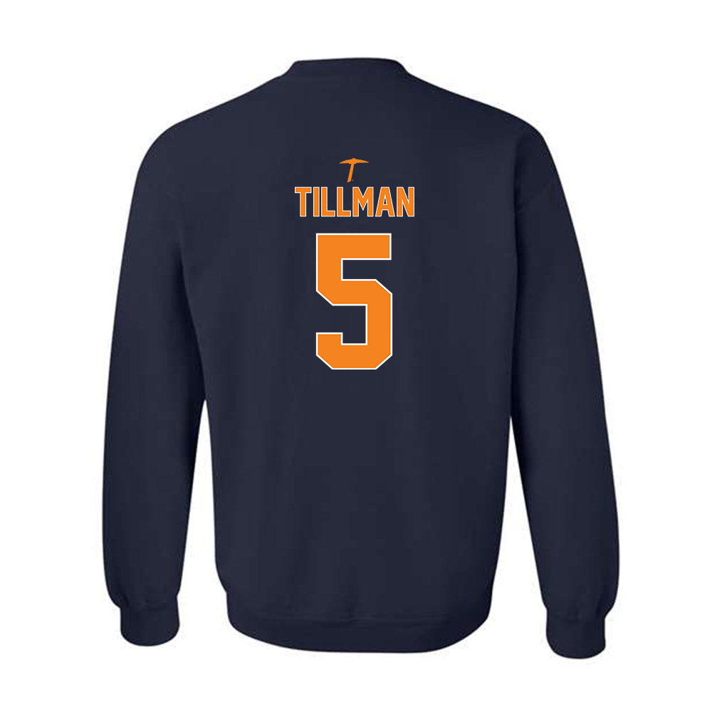 UTEP - NCAA Football : TJ Tillman - Classic Shersey Crewneck Sweatshirt-1