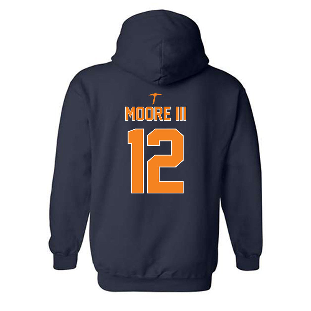 UTEP - NCAA Football : Ray Moore III - Classic Shersey Hooded Sweatshirt-1