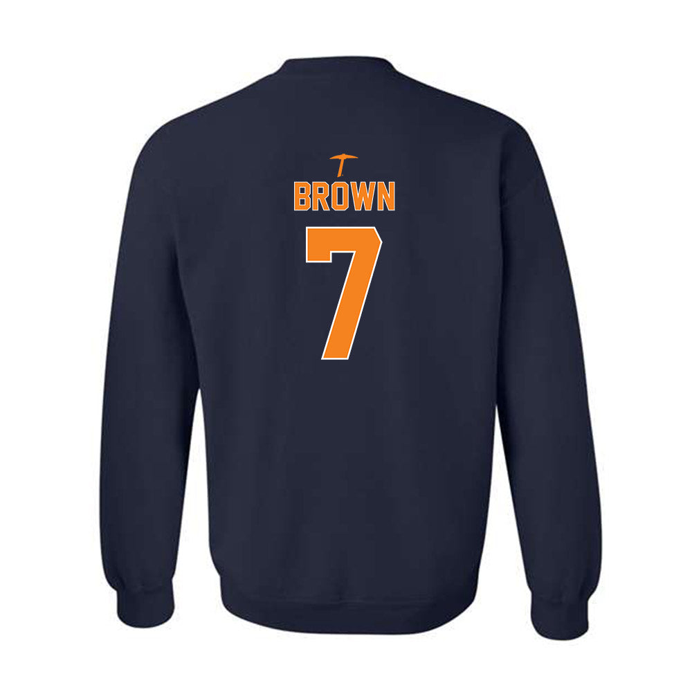 UTEP - NCAA Football : Jaylan Brown - Classic Shersey Crewneck Sweatshirt-1