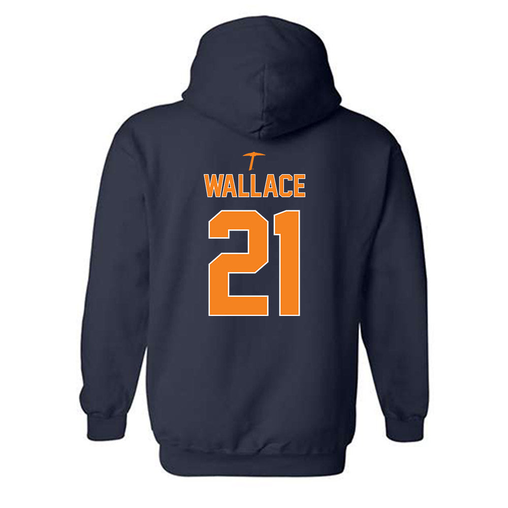 UTEP - NCAA Football : Joshua Wallace - Classic Shersey Hooded Sweatshirt-1
