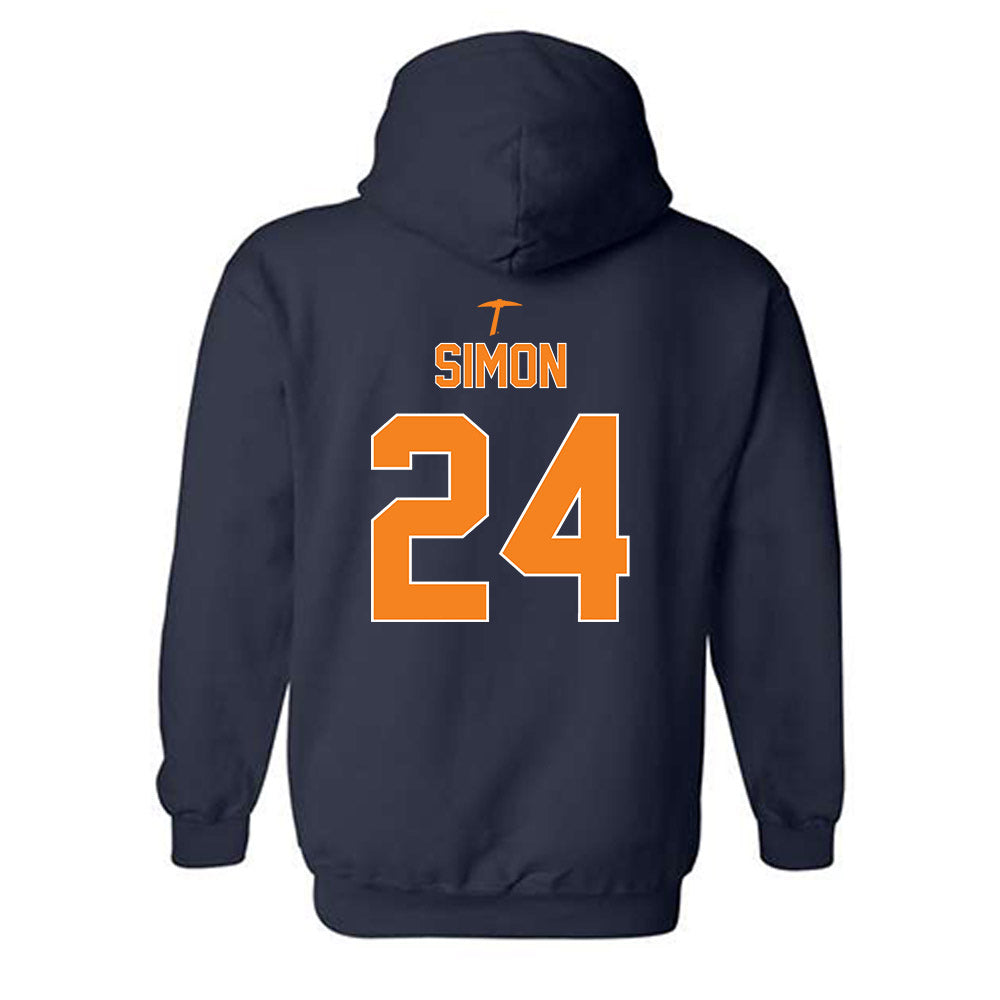 UTEP - NCAA Football : CJ Simon - Classic Shersey Hooded Sweatshirt-1
