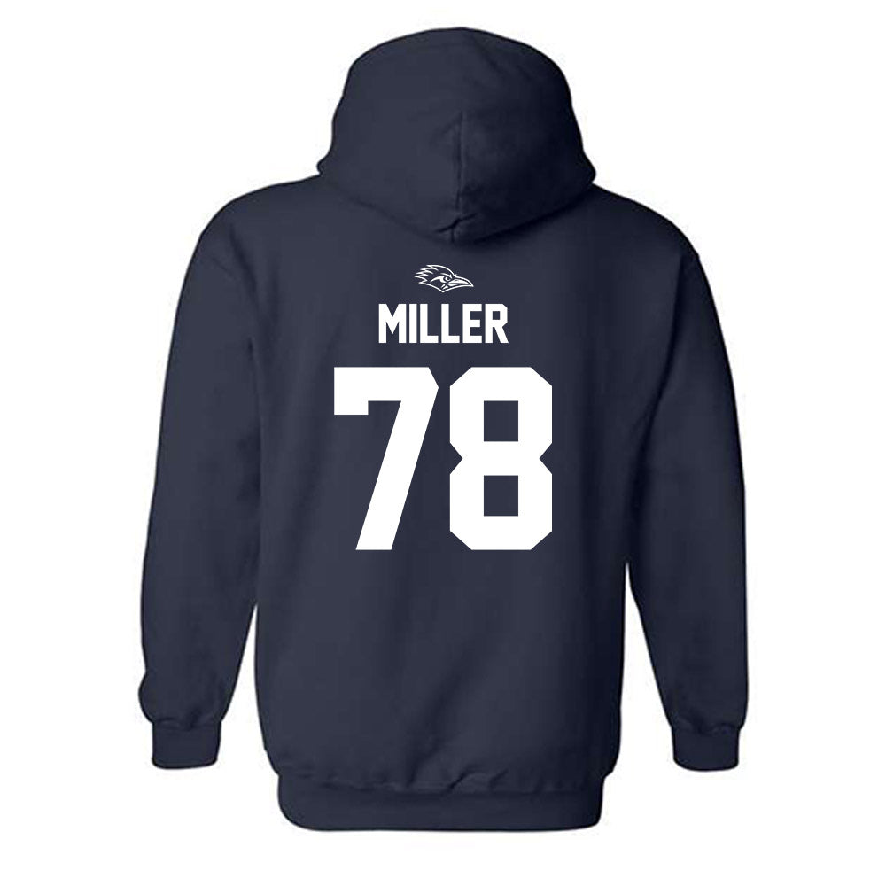 UTSA - NCAA Football : Jonah Miller - Classic Shersey Hooded Sweatshirt-1