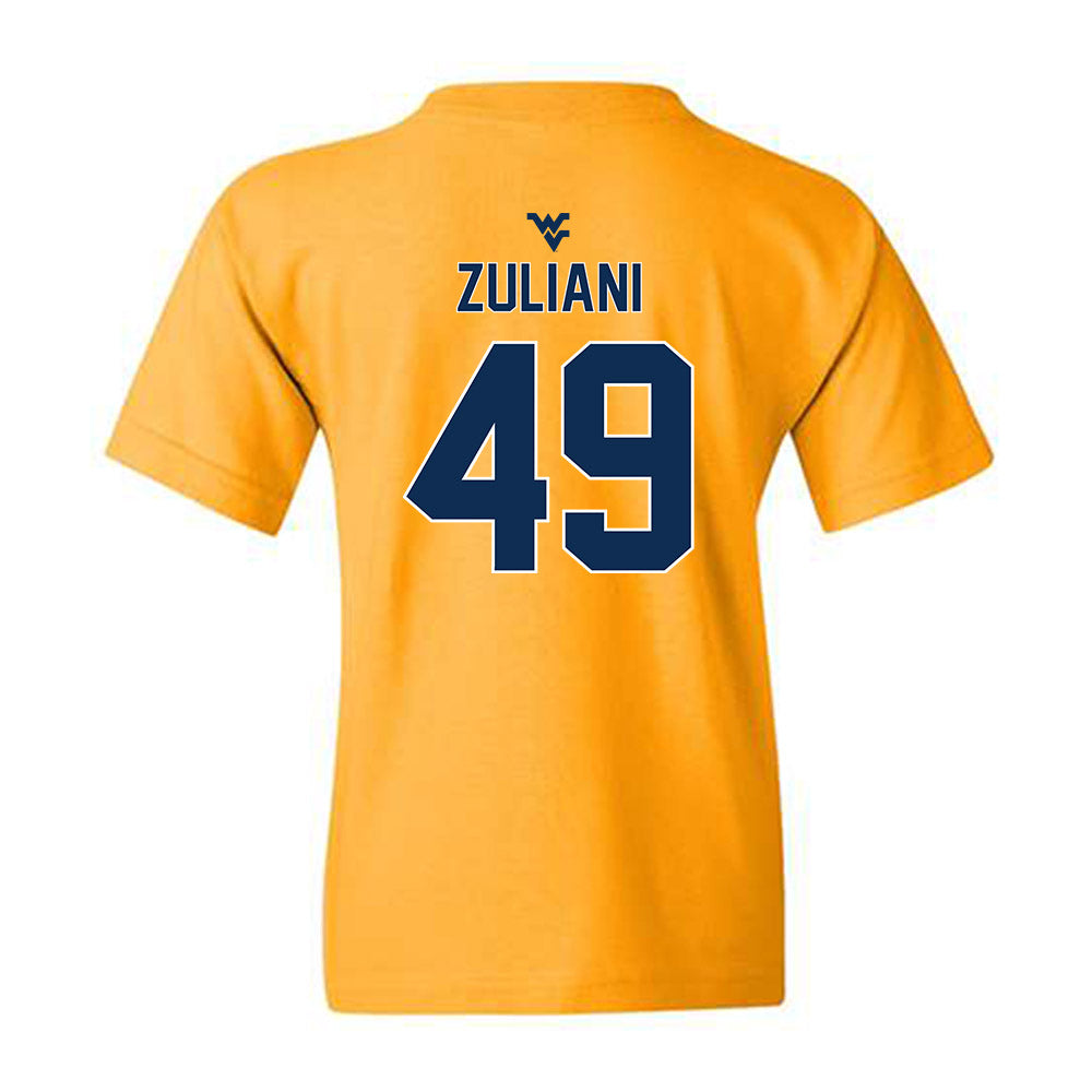 West Virginia - NCAA Football : Carter Zuliani - Classic Shersey Youth T-Shirt-1